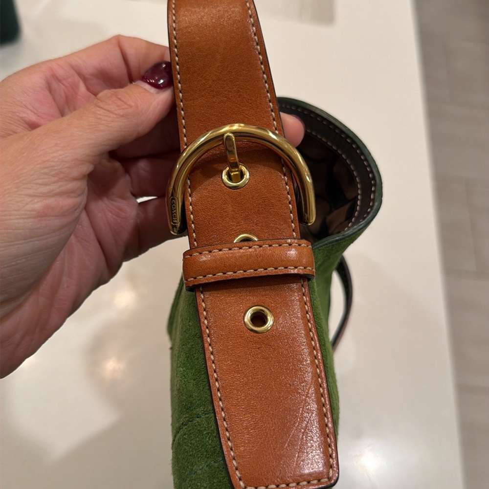 Coach Soho Green Suede Bag - Picture 8 of 9